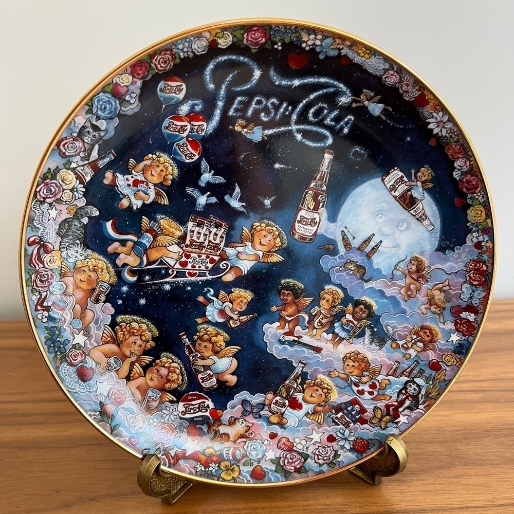 FRANKLIN MINT Vintage 1995 Pepsi-Cola The Heavenly Taste Collector Plate